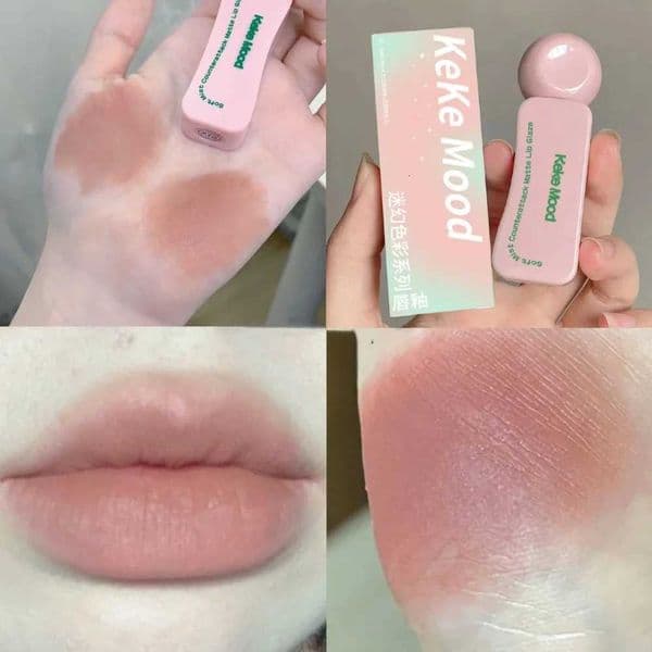 1Pc Velvet Matte Cream Lip Mud Nude Pink Lipstick Moisturizing Lasting Lip Glaze Korean Waterproof Long Lasting Makeup CosmeticsT260609