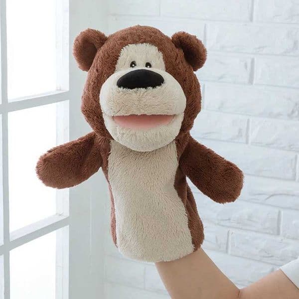 Bear Puppets High Quty Baby Plush Soft Toys for Children Doll Hand Puppet Free shipping 11 L26061018Q6