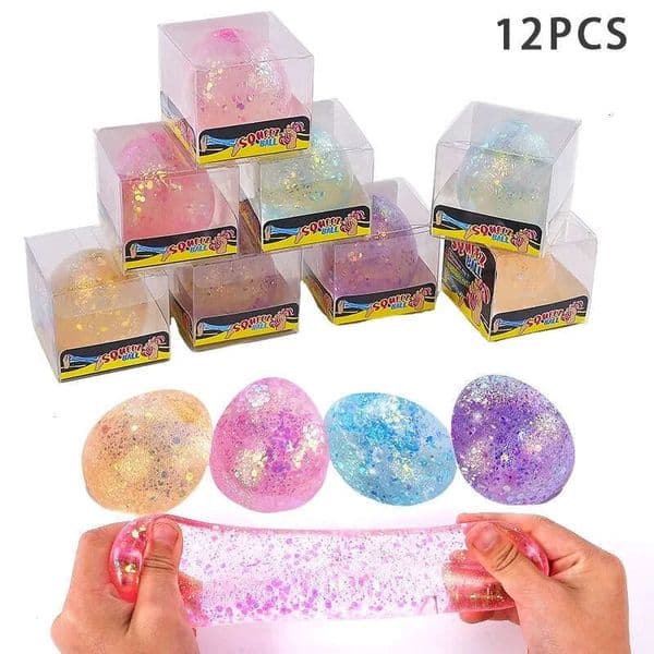 Ice Cube Shaped Square Ball Toy Squishy Squeeze Anxiety ADHD Stress Relief Sensory Adults Toys