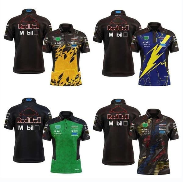 2026 F1 Team Polo Shirt Driver Short-Sleeved Shirt Formula 1 Racing T-Shirt Racing Enthusiast Short-Sleeved Shirt - Brand Logo Polo Shirt Racing Special Edition