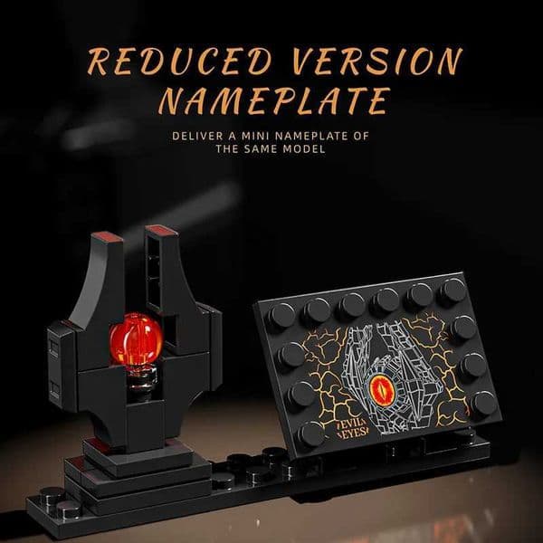 Sauron Eye Building Blocks Set With light 925PCS Dark Tower Architecture Model for Adults Kids Toys Middle Earth Collection Gift J260610