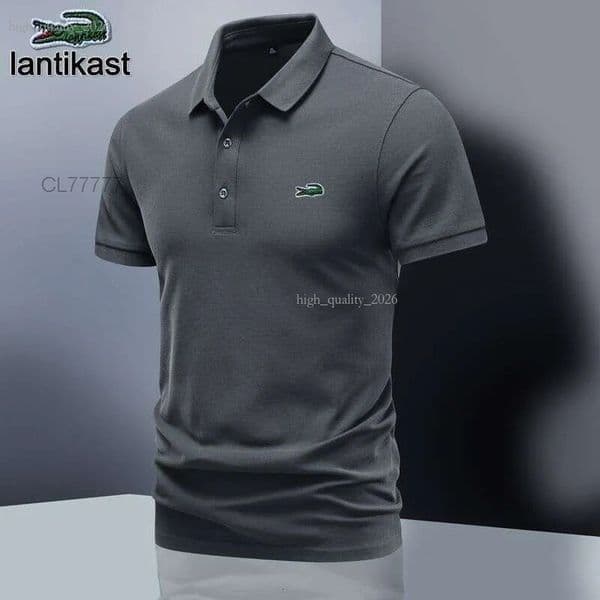 Lacostity Tshirt Designer Summer New Short Sleeve Polo Sport Shirt Casual Breathable Turn Down Collar Fashion Mens Laco Shirts Trendy Comfortable Clothing A89