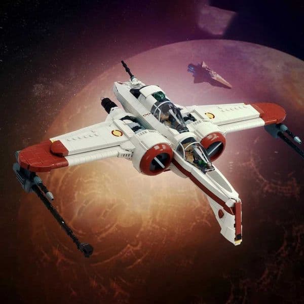 1145PCS MOC Space Wars Space Battleship Building Blocks PiXEL-DANs ARC 170 Starfighter Model DIY Assembly Childrens Toy Gift J260610