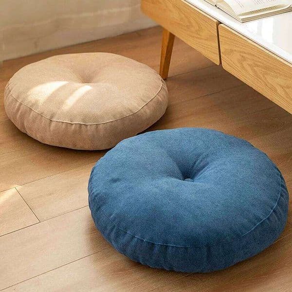 Floor Pillow Solid Color Suitable for Meditation Yoga Round Pads Mat Pouf Sofa Chair Bed Car Seat Pillows Cushions 26L0610