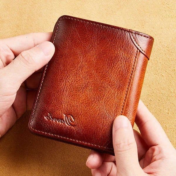 Two Genuine Leather Walletfor Men Folding Purses RFID Mens Card Holders Gentleman Wallets High Quality Luxury Designer SquareR260610