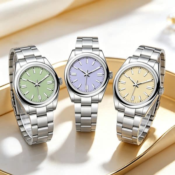 new style men's mechanical watch with sapphire and elegant box 40mm