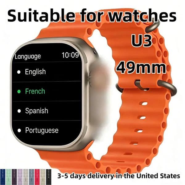 outdoor 2026 New For Smart U3 49Mm Strap Series S11 Android Men Women Watch Bluetooth Call Bracelet Wristband Wireless Charging Fitness Tracker Sports For Andro 261