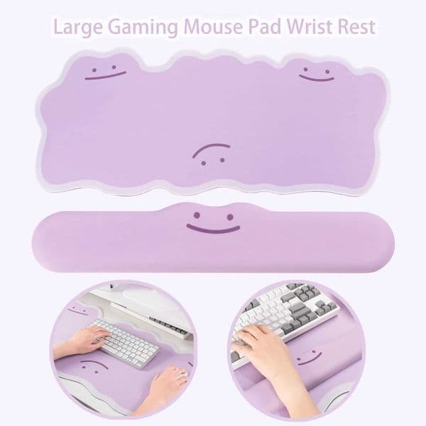 Large Game Mouse Pad Wrist Rest Cartoon Cute Computer Keyboard Pad Rubber Mouse Pad Office Study Non-slip Table Mat Z260610
