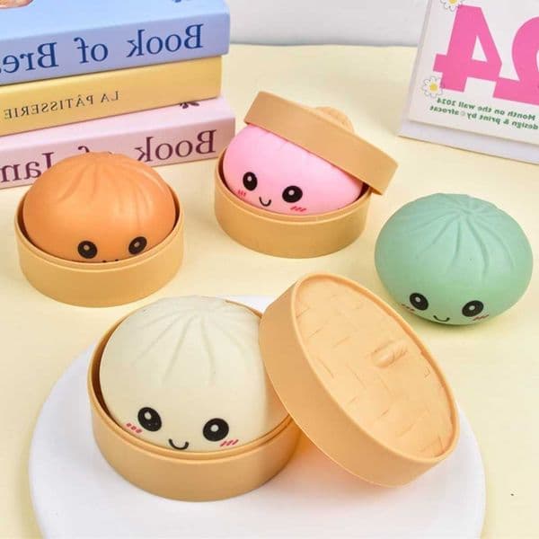 Squishy Simulated Colorful Toys Dumpling Slow Rising Stress Relief Fidget Ball Soft Squeeze Decompression Toy for Adults Kids M260611