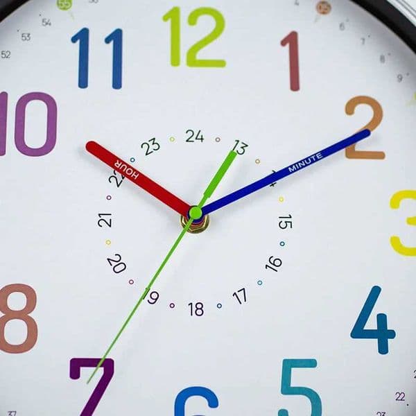 12 Inch Silent Wall Clock colorful Cartoon Kids clock for Home Living Room Decoration Art Childhood Clocks C260610