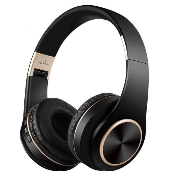 EOENKK T8 Wireless Headphones BT 5.3 Stereo Surround Sound Foldable Sport Low Latency Gaming Headset With Noise Reduction 26Y0611