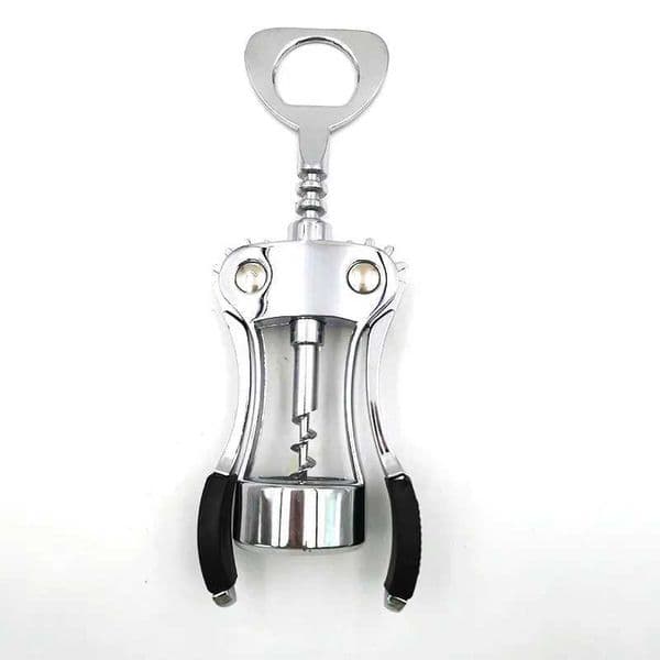wholesale 1Pcs Portable Stainless Steel Wine Corkscrew Wing-Shaped Wine Corkscrew Handle Corkscrew L260610