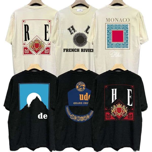 rhud designer t shirt high quality RH Tess t-shirts casual fashion short sleeve cotton men women round neck t-shirts 0ee 1f3