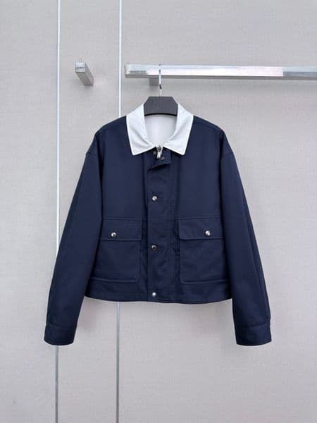 Milan Runway Women's Jackets 2026 New Autumn Winter Lapel Neck Long Sleeve Fashion Designer Coat Brand Same Style Tops 0611-5
