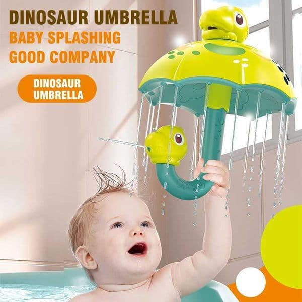 Dinosaur Umbrella Shower For Children 0-3 Years Old Spray Bath Fun Parent-Child Interactive Bath Toys Bath Toys L2606104LUE