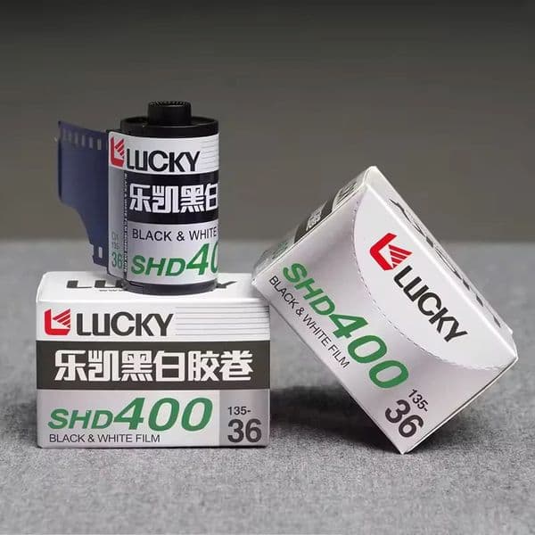1/3/5/12 Rolls CHINA LUCKY 135 Black And White Film SHD400 36 Sheets With DX Code ISO 400 ExposureExpiration Date 2027 260611