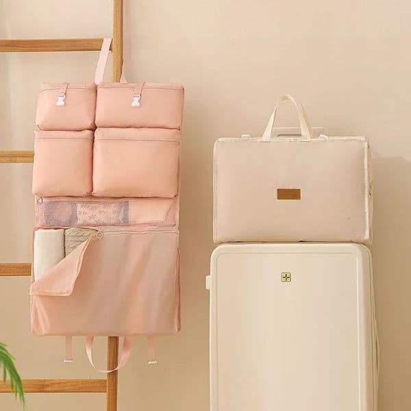 Business Travel Storage Hanging Bag Portable Hand-Held Clothing Packaging Bag Foldable Hanging Underwear Storage Bag 260611