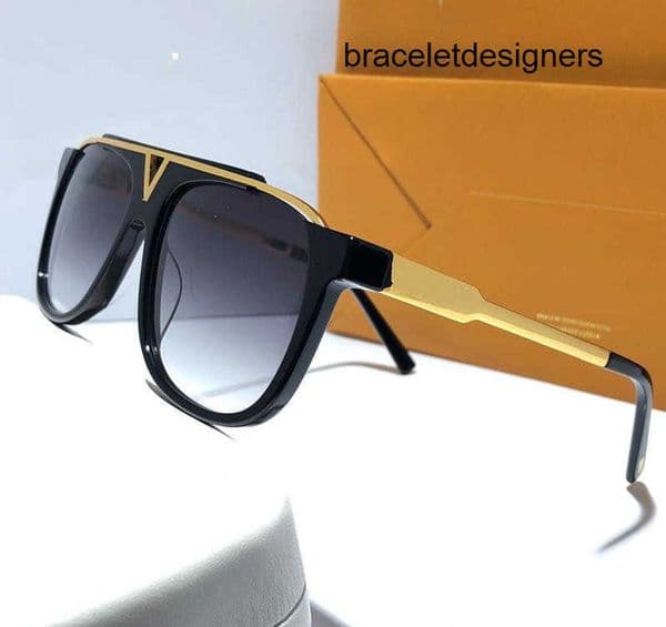 Millionaire Luxury 2022 Evidence Sunglasses Retro Vintage Men Designer Sunglasses Shiny Gold Summer Style Laser Gold Plated