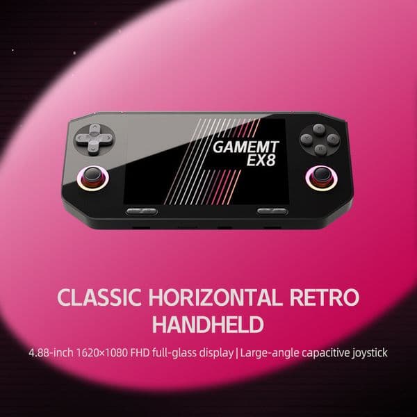 EX8 GBA Dual-Rocker Portable Game Console - Android Open Source Portable Device - 4.88-inch Full HD High-Definition Screen