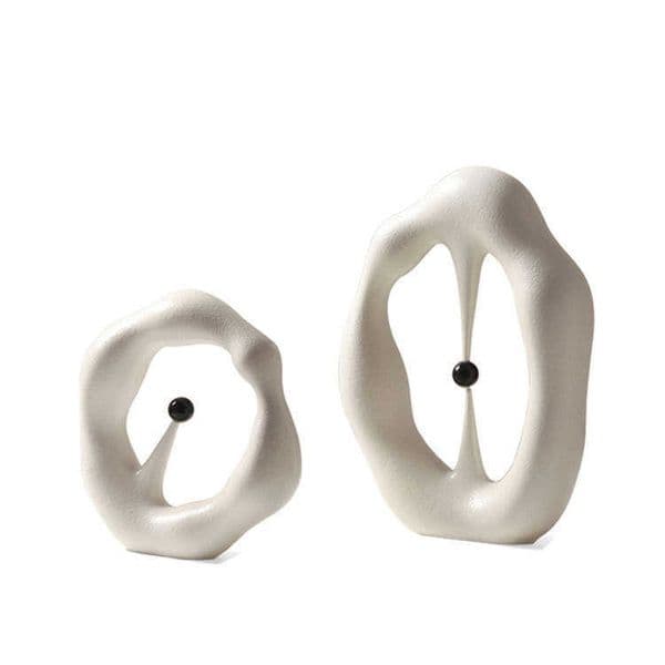 Modern Art Geometric Abstract Art Circle Ornament for Living Room Desktop Home Model Room Sales Office Study Decoration L260606