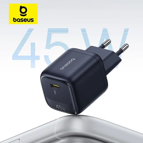 Baseus 45W GaN Charger Phone charger For iPhone 17 16 15 14 13 Pro Max USB C Charger Support PD PPS Fast Charging For Laptop 260530