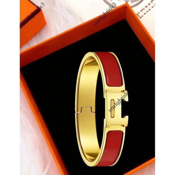 high quality clic h bracelet luxury jewellery designer for women men unisex couple christmas valentine's day birthday gift enamel permanent hness bracelet set 7b7