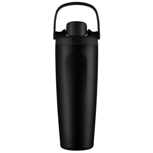 Large capacity stainless steel insulated cup 30oz handheld fruit cup dual drink sports bouncing straight drink cup