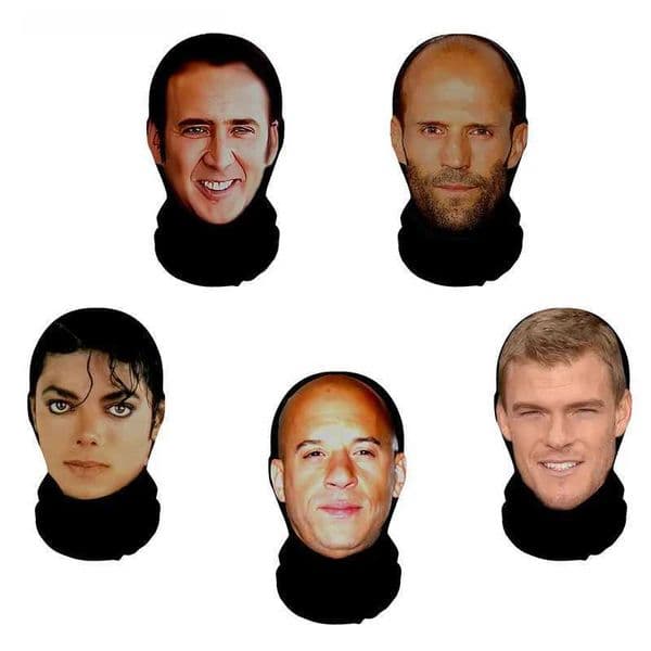 and Passion Speed Full Face Mask Celebrity Role Playing Props Balaclava for Cycling Motorcycle Dustproof Funny Gift L2606107GUH