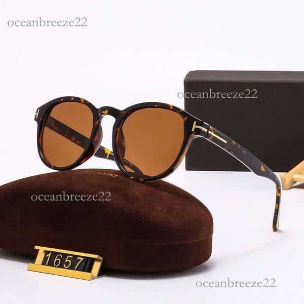 1657 TF Top luxury Sunglasses lens designer womens Mens Goggle senior Eyewear For Women eyeglasses frame Vintage Metal tf sunglasses c85
