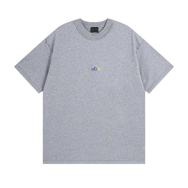 High-Quality B Brand Paris Authentic 24SS New EBY Small Label Embroidery Reverse Stitch Round Neck Short Sleeve T-Shirt Unisex Trendy Brand3AI2