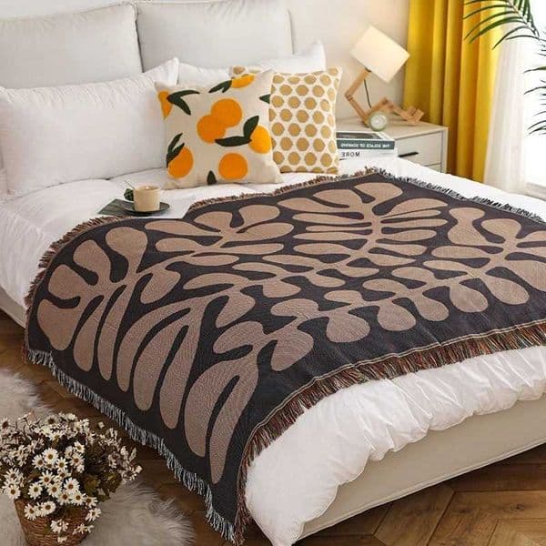 Home Vintage Decor Soft Tassel Knitted Blankets Throw Blanket Sofa Towel High Quality Sofa Cover Outdoor Picnic Blanket Camping D260611