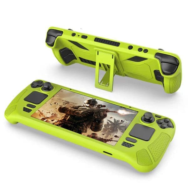 outdoor 2026 New New Silicone Console Protector Anti Slip Soft Shell Protective Case Cover Outdoor With Bracket Replacement Accessories For Steam Deck Free Ship