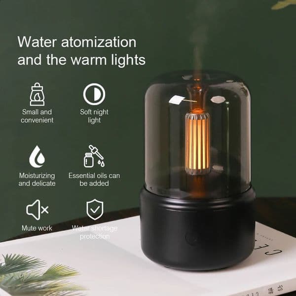 KINSCOTER Portable Mini Aroma Diffuser USB Air Humidifier Essential Oil Night Light Cold Mist Maker Sprayer for Home Gift 260608