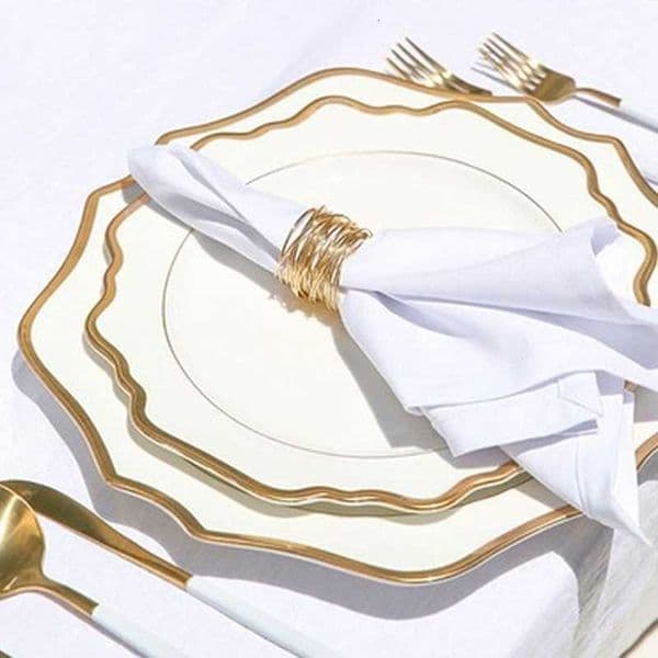 Size Nordic Phnom Penh Multi White Sun Flower Ceramic Plate Set Restaurant Wedding Household Bone China Western Steak Salad Dish C260611