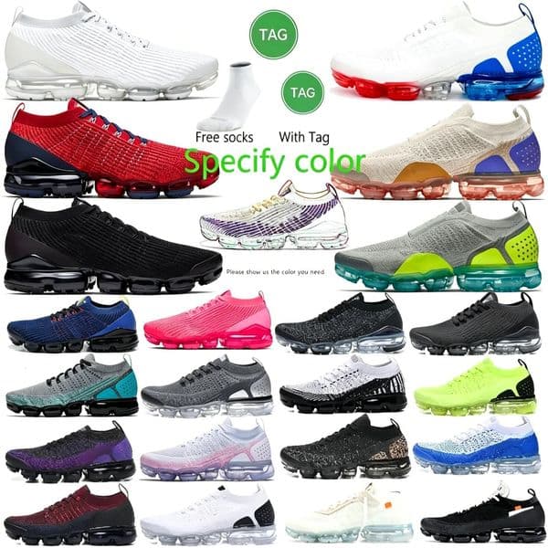 DONARMILE FK 21 Knitted Running Shoes Mens Vp 2.0 3.0 5.0 CNY Triple Black White Orange Iron Grey Pink Red Usa Cream Blue Oreo Night Purple Volt Women Trainers