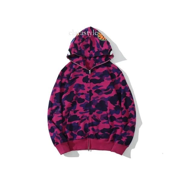 Mens Designer shark Hoodie Full Zip Up Hoodies for Woman Black Jacket Blue Hoody Hooded Sweatshirt Man Womens Sweater Long Sleeve Tech Fleece Zipper Streetwear 9f4