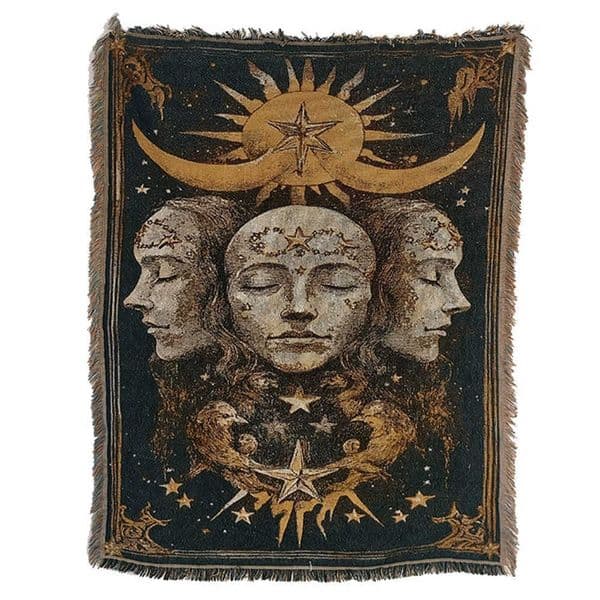 Blanket Woven Sun Moon God American Country Retro Jacquard Sofa Throw Dust-proof Cushion Carpet Cushion Textile Dropshipping D260611