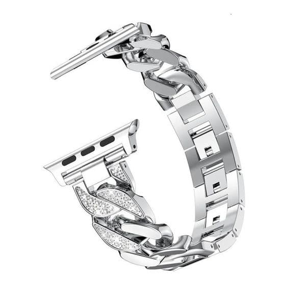265 Luxury Diamond Single Chain Metal Bands Sport Wristband Strap LinK Bracelet Band for Apple Watch 42/44/45/46mm 49mm Ultra Straps iWatch Series 263