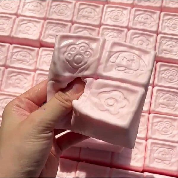 Strawberry Chocolate Milk Cube Squishy Cake Bread Squeeze Toy Soft Stress Relief Slow Rising Sensory Fidget Toys for Kids AdultsR260612