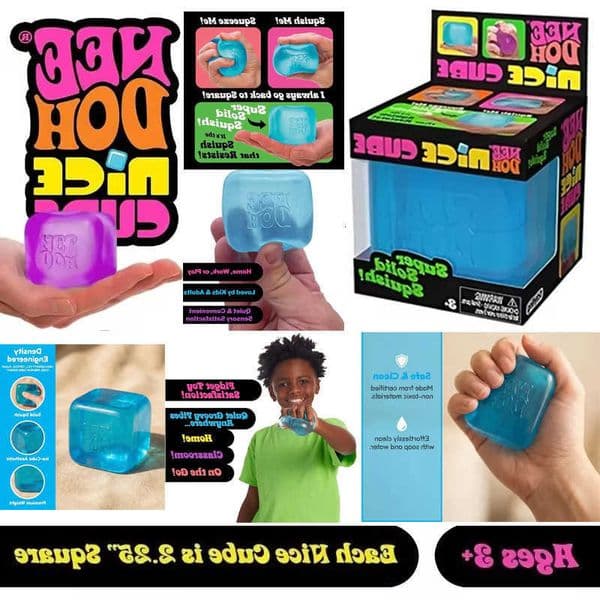 Schylling 2026 Hot Needoh Squishy Nice Cube Sensory Toy Anti-Stress Stress Relief Jigsaw Pressure Relief Souvenir for KidsR260612