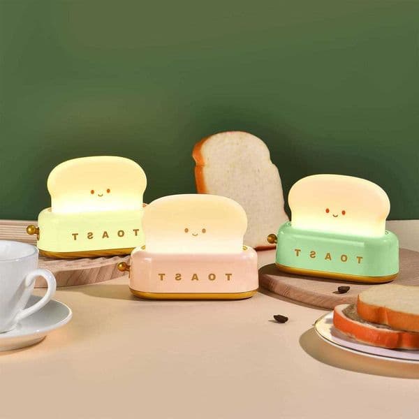 Bedside Breadmaker Night LightTimer Tap-to-LightChargable LampIdeal for Home DecorBest New Year Gift/Valentines Day Gift M260612