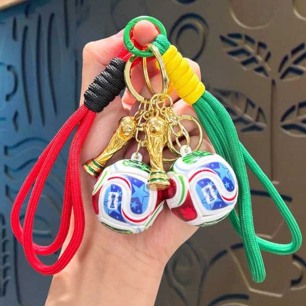 2026 USA-Canada-Mexico World Cup Football Keychain Exquisite Ornament Hercules Cup Souvenir Gift for Men and Women L260612WLOV