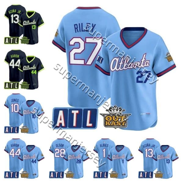 Atlantas Braves Baseball Jerseys A ustinR iley2 7R onaldA cunaJ r1 3M attO lsonC hipperJ ones1 0D eionS anders2 4G regM addux3 1S pencerS triderJ ohnS moltzM e nu0 026Wo