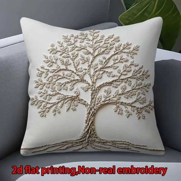Tree of Life low Cover 2D Print Boho Spiritual Family Tree Cushion Case for Sofa Bed Couch He Decor J260612