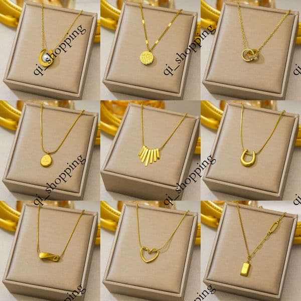 Cross-Border TK Hot-Selling Titanium Steel Necklace Light Luxury Niche Non-Fading Real Gold Plating Versatile Internet Celebrity Neck Chain Custom Wholesale