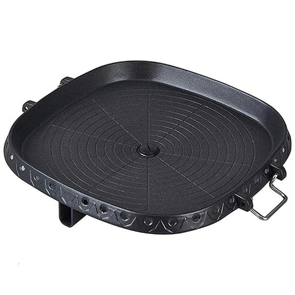 Korean Square Grill Pan Maifan Coated Camping BoardNonstick Smokeless Barbecue Plate for Indoor Outdoor Gas Induction Stovetop 260612