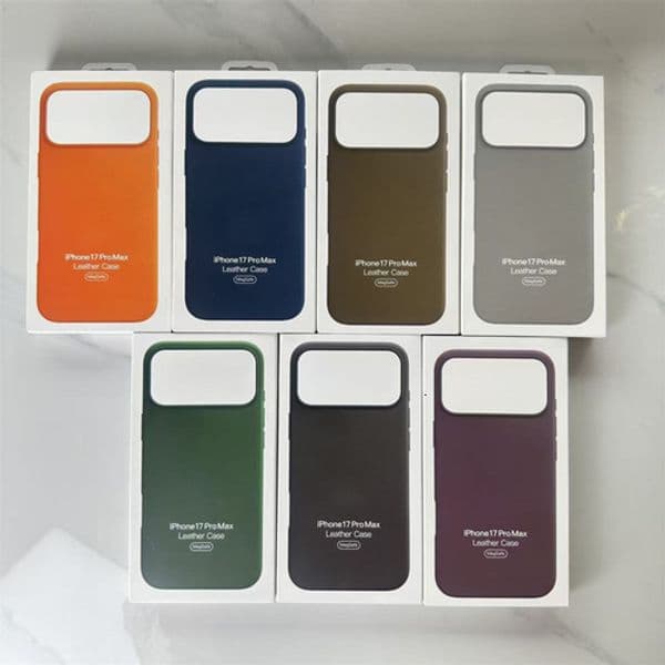 2026 New 2025 Magnetic For Iphone 17Air 17 Pro Max Compatible With Magsafe PU Leather Cell outdoor Phone Case With Retail Package Box Free Shipping 32 264