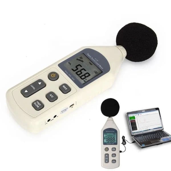 Bulk Office Supplies Wholesale Noise Meters USB Computer Data Storage school Decibel Meter Level Tester Noise Detector 230721 Free Shipping 32
