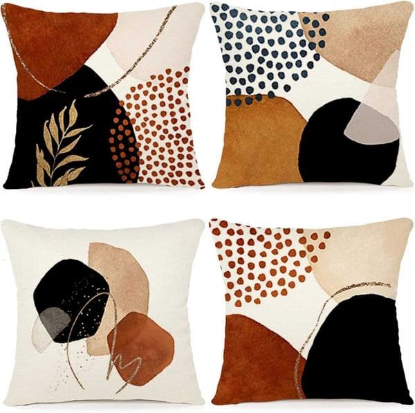 4Pcs Linen Throw low Covers 45x45cm Decorative Cushion Cases for Sofa Bedro Living Ro He Decor Zippered lowcases J260612