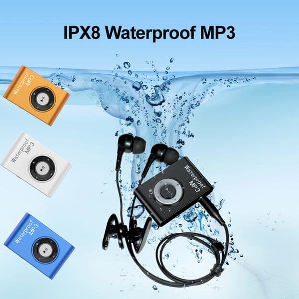 2026 New New Outdoor Ipx8 Waterproof Mp3 Swimming Diving Surfing 8Gb/ 4Gb outdoor Sports Headphone Music Player With FM Clip Walkman Mp3player Free Shipping Shi 264